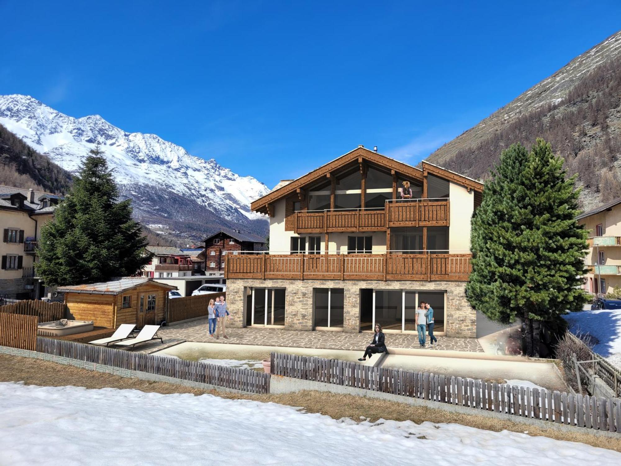 Chalet Wiesengrund Edelweiss 6P Saas-Almagell Exteriér fotografie